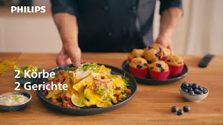 Nachos oder was Süßes zum Film Mach einfach beides mit dem Philips Airfryer Dual Basket [upl. by Thais]