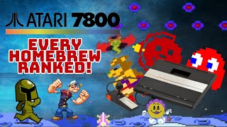 Ranking 78 Atari 7800 Homebrew Games from Worst to Best [upl. by Etnoek]