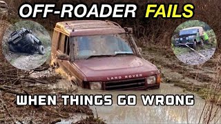 Offroad fails  mishaps in 4x4’s offroad  Compilation [upl. by Syverson]