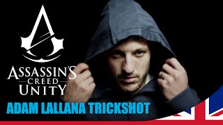 Adam Lallana amazing trick shot at Assassin’s Creed Unity photoshoot [upl. by Yenmor]