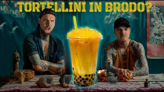 Tortellini in brodo diventano Bubble Tea  2Men1Kitchen [upl. by Ahsinal]