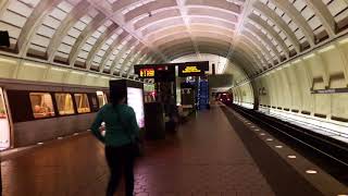 WMATA Yellow Line Breda 3000 Series 3288 amp CAF 5000 Series 5030 at Georgia Avenue  Petworth [upl. by Nishi]