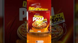 🍕Pizza Post Design in Photoshop [upl. by Psyche]