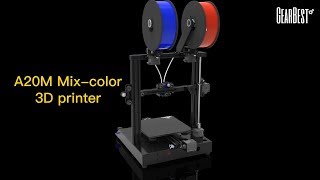 GEEETECH A20M Mix color 3D Printer  GearBestcom [upl. by Attenweiler752]