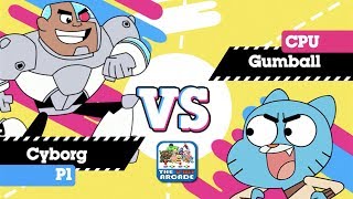 Gumball Super Disc Duel 2  Epic Disc Battle between Cyborg and Gumball CN Games [upl. by Pascha]