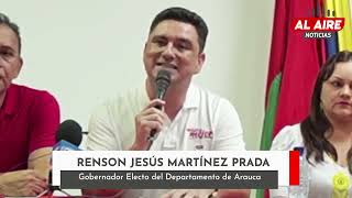 Renson Martínez Prada Gobernador electo 2024 – 2027 [upl. by Lanette]