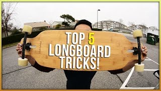 5 Easy Longboard Tricks For Beginners [upl. by Debarath]