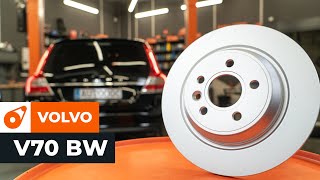 Hoe een achteraan remblokken en remschijven op een VOLVO V70 BW HANDLEIDING AUTODOC [upl. by Demahum848]