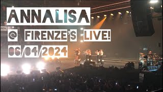 annalisa  ANNALISA live In Firenze 06042024  MANDELA FORUM  TOUR 2024 [upl. by Bayard579]