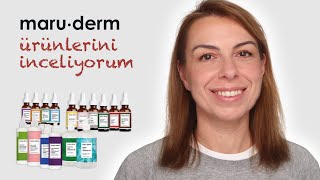 MARUDERM ÜRÜNLERİNİ İNCELİYORUM  UYGUN FİYATLI CİLT BAKIMI [upl. by Battat]