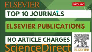 How to find Elsevier journals with no article charges elsevier journal [upl. by Dafna384]