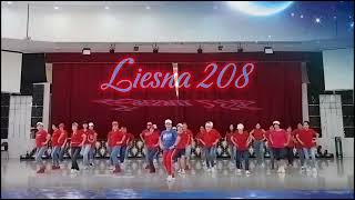 Frankie and Johnny Line Dance Choreo Dee Musk UK Liesna 208 LD Junni 24 [upl. by Godfree]