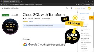 Cloud SQL with Terraform Solution  Qwiklabs  GSP234 [upl. by Lowell]