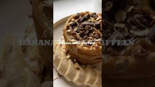 Frühstücksidee  vegane Waffeln aus nur 6 Zutaten 🧇 recipeideas food recipe waffle [upl. by Nedmac]