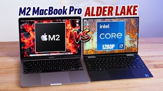 M2 vs i7 1280P  Does Intels BEST Laptop CPU DESTROY M2 [upl. by Herra]