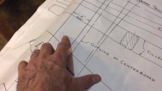 Boat Building Centerboard Trunk layout Haven 12 12  Episode 7 [upl. by Darwin]