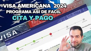 Como programar Cita y pago de la VISA AMERICANA 2024✍️ [upl. by Keldah849]