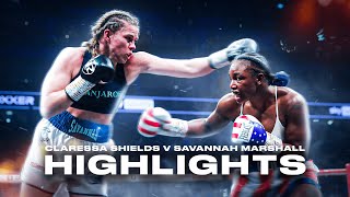 Claressa Shields vs Savannah Marshall Full Highlights  FREE Fight  The GWOAT Becomes Undisputed 👑 [upl. by Neemsaj190]