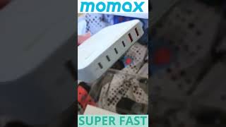 SUPER FAST CHARGER  DISNEYLAND CHARGER Momax QPLUG BOX GaN momax GaNtech 100wattscharger [upl. by Synn402]