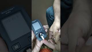 how to use glucometer at home how to check blood sugar level at home 1millionviews viralvideo [upl. by Seidler820]