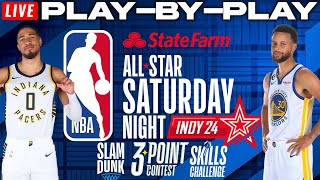 NBA AllStar Saturday Night 2024  Live PlayByPlay amp Reactions [upl. by Marchal]