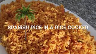 BEST SPANISH RICE IN A RICE COOKER [upl. by Arriec225]