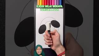 LUKISAN ADEK art drawing posca satisfying painting funny [upl. by Friederike283]