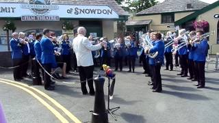 Muker Silver Band performs at Snowdon Mountain Railway [upl. by Auria996]