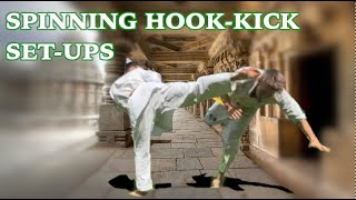 Ushiro Mawashi Geri Spinning Hook Kick Setups amp Combos 1  Full Contact Karate [upl. by Charlotta]