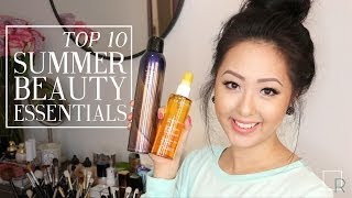 BEACH Top 10 Summer Beauty Essentials Travel amp Vacation [upl. by Atniuqal633]