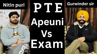 PTE scores Apeuni vs real exam 2024  podcast   Gurwinder sir [upl. by Ulani]