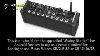 Behringer and Midas Android Mixing Station [upl. by Jaquiss420]