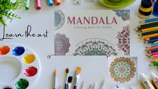 Mandala Art Coloring2 How to Color a Mandala Mandala coloring tutorial [upl. by Dogs]