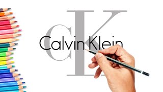 How to draw Calvin klein  CALVIN KLEIN DRAWING [upl. by Oigroeg]