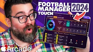 FOOTBALL MANAGER 2024 TOUCH on APPLE ARCADE  First Look amp Review of FM24 Touch  FMT24 [upl. by Nico]