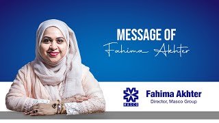 Message of Fahima Akhter  Director of Masco Group [upl. by Aieka]