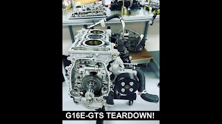 G16EGTS engine teardown preparation for the GR Yaris big turbo build [upl. by Cain]