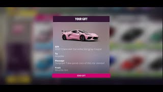 Car giveaway  Pink Corvette Stingray Coupe  Forza Horizon 5 [upl. by Ettennat264]