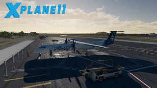 X Plane 11  NEW FlyJSim Q4XP First Flight  ✈️ KPDX  KGEG ✈️ [upl. by Elconin399]