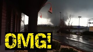 People Facing an Insane TORNADO Down the Street [upl. by Linoel806]