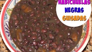 Facil habichuelas negras guisadas  Cocinando con Ros Emely [upl. by Asusej]