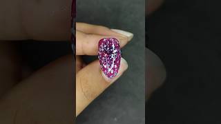 Easy Glittery ✨ nail art shorts nailart [upl. by Lepine]