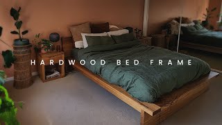 Hardwood bed frame  DIY Build [upl. by Dnomhcir]