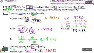 Payroll Deductions in Alberta Canada Simplified—Weekly Income Tax CPP and EI explained [upl. by Neral]