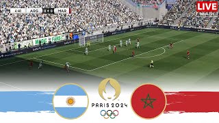 ARGENTINA vs MOROCCO  Olympics 2024 Football Full Match [upl. by Heall847]