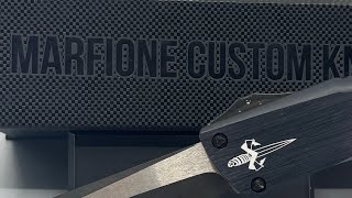 Unboxing a Microtech Marfione Custom Combat Troodon OTF [upl. by Ativel]