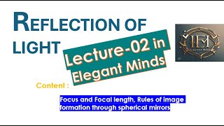 Class 10th Physics lectures  Lecture 02 Reflection of Light [upl. by Aserej606]