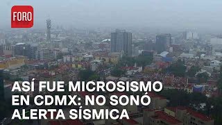 Microsismos hoy 14 Diciembre 2023 en CDMX No sonó alerta sísmica  Noticias MX [upl. by Delorenzo]