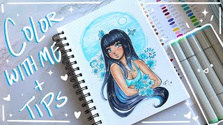 Coloring With Copic Markers  Tips✍🏽🎨  Christina Lorre 🦋 [upl. by Sayette]