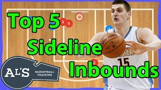 Top 5 Best Basketball Sideline Inbounds Plays [upl. by Nnairahs]